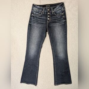 Silver Jeans Suki Bootcut Size 27 X 32 Dark Blue